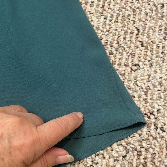Olivaceous Teal Green Cut Out Halter Top. Small - Picture 9 of 10
